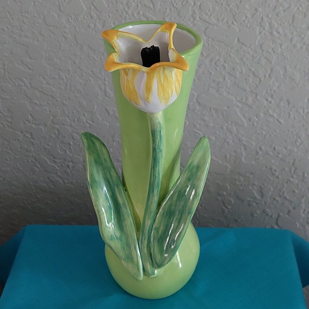 Dana Gibson Vintage Tulip Porcelain Vase
